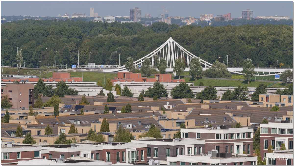 Zoetermeer van bovenaf bekeken.